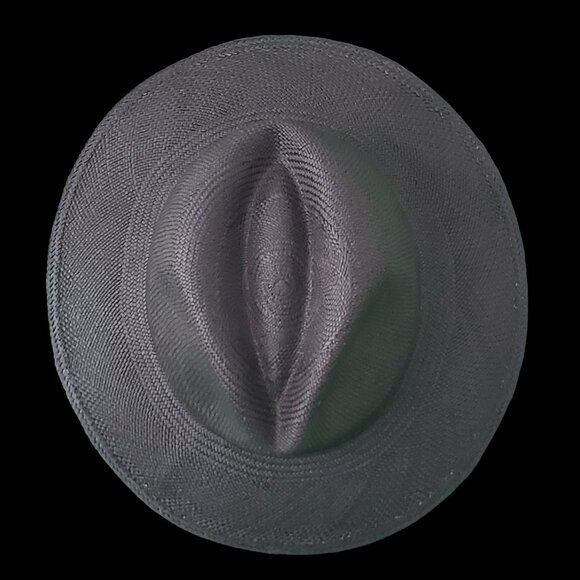 M.A.M.A. - Fedora Women\'s Black Straw Hat, Black Ribbon main image 4